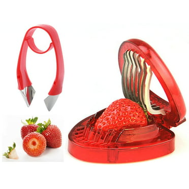Strawberry Huller Tomato Stem Leaves Remover Fruit Corer Kitchen Gadget New Tool